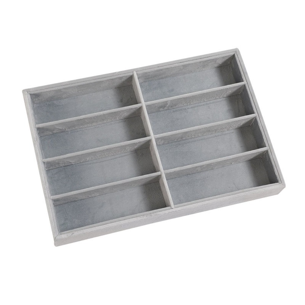 Men'S Accessories Organizer Tray - Beige Grey Sunglass Organizer Stackable Velvet