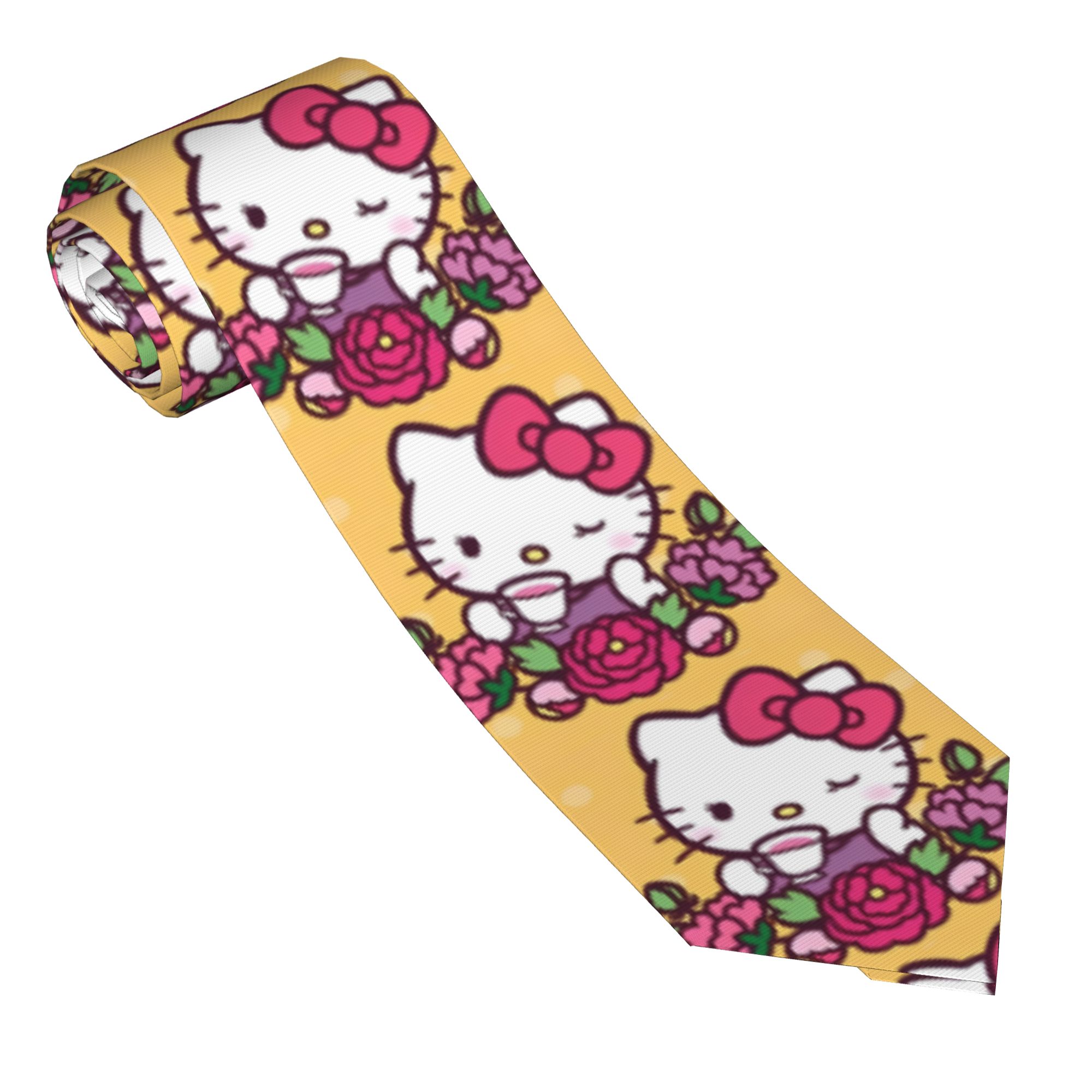 Men Accessories Hk - HK Hello Kitty Neckties Men Women