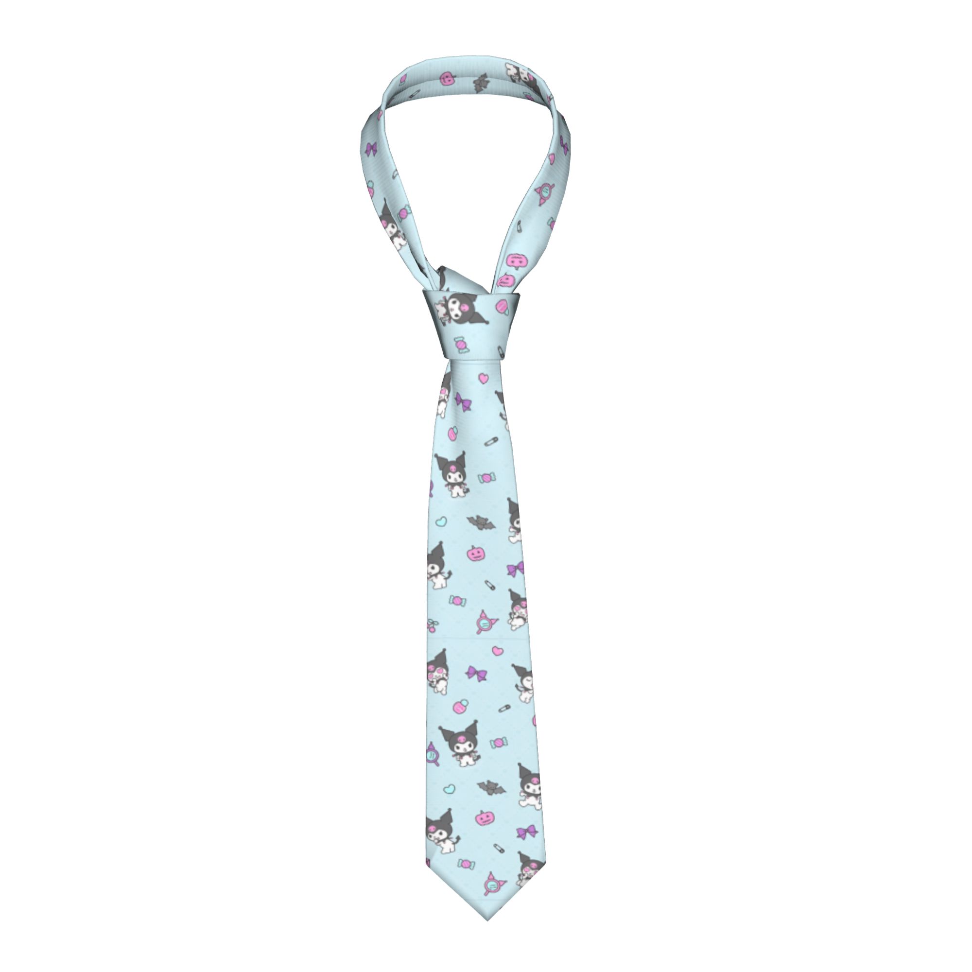 Men Accessories Wedding - Kawaii Kuromi Men Necktie Slim 8