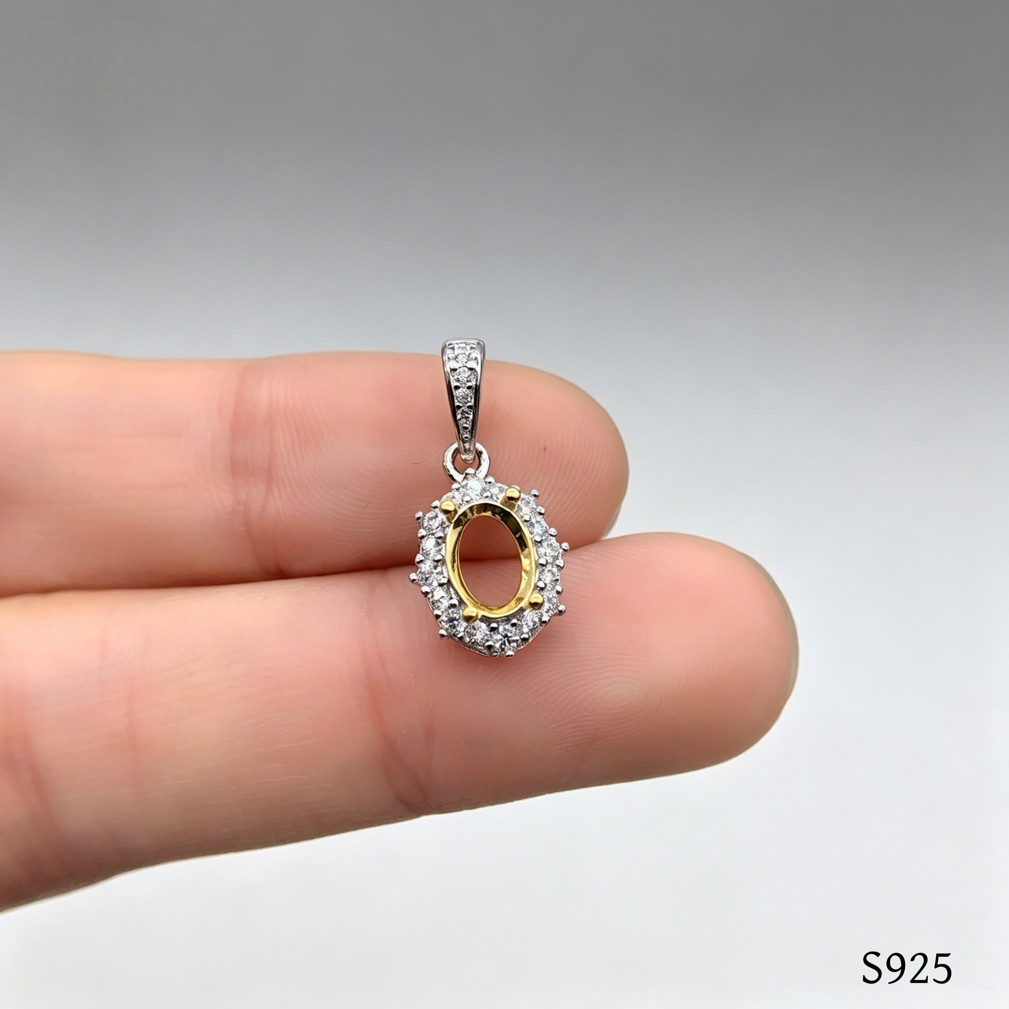 Men Accessories Pendant - Wholesale S925 Sterling Silver Pendant Bezel