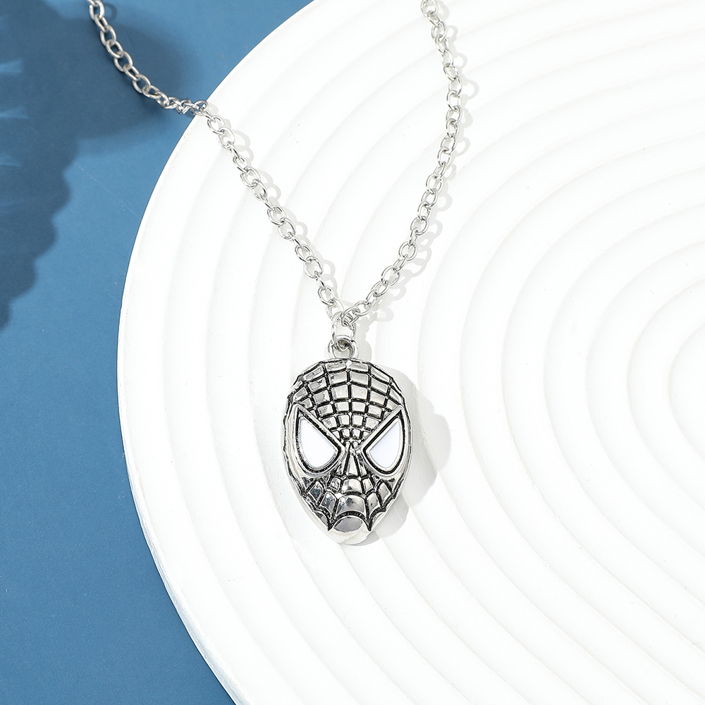 Men Accessories Pendant - Superhero Spider Man Mask Pendant Necklace
