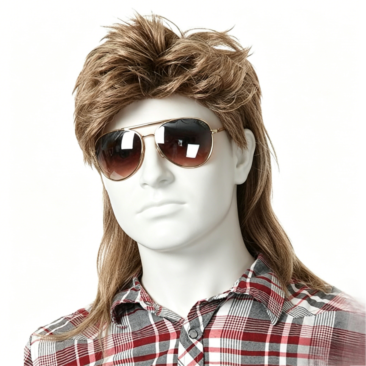 Mens Accessories Style - Retro Style Men Mullet Wig Classic