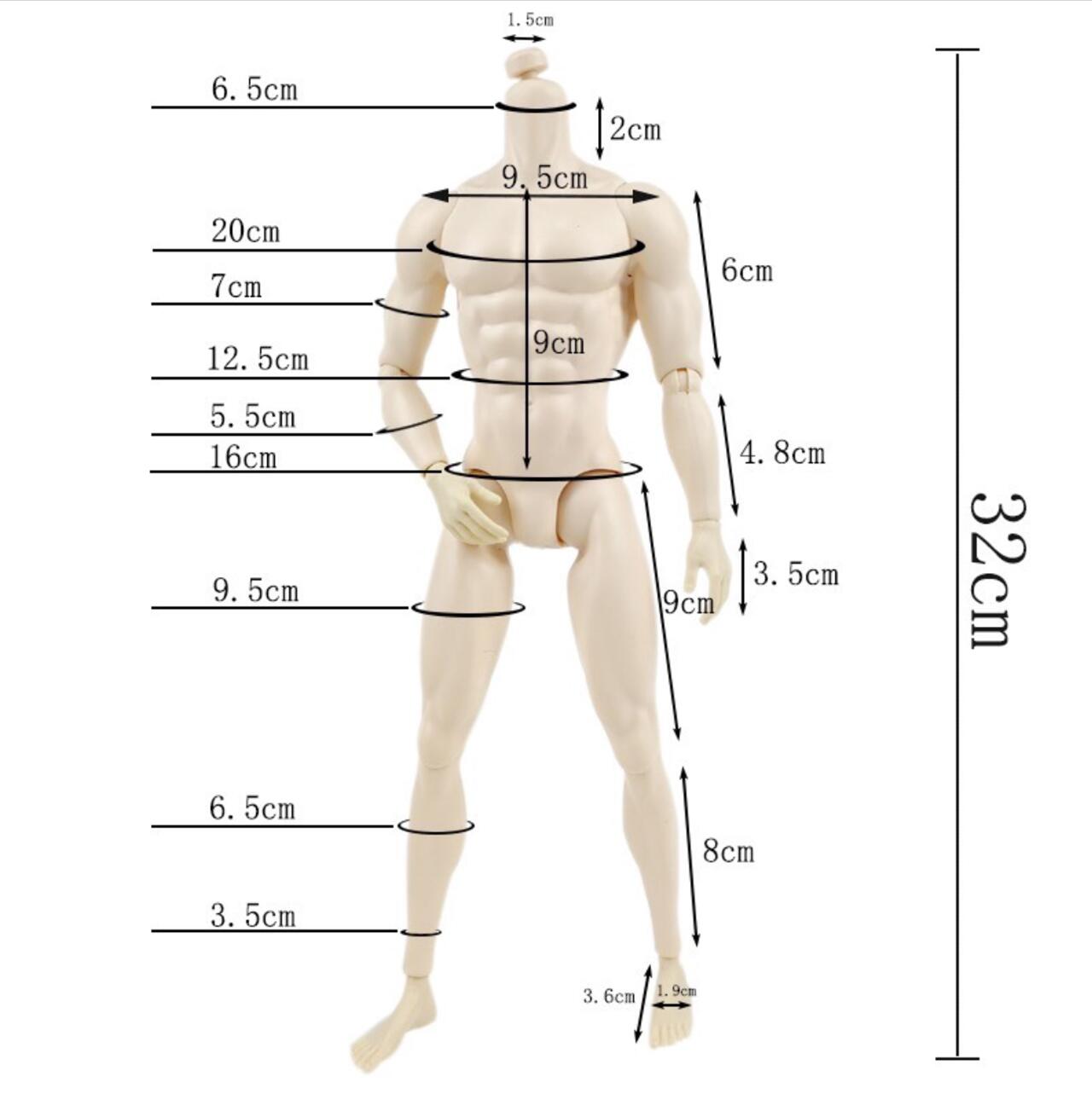 32cm 1/6 Action Figure Body Jo - Men Accessories Usa のレビューと価格