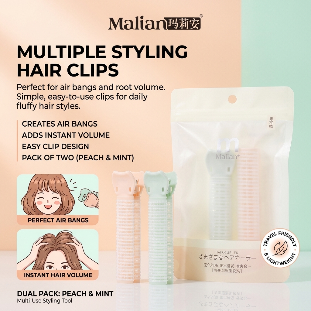 2pcs Hair Curler Set For Men A - Men Accessories Combo Set のレビューと価格