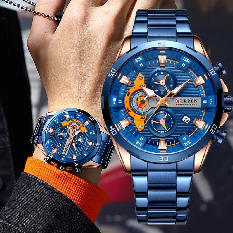 Watches For Men CURREN Man Wri - Men'S Accessories Luxury Brands のレビューと価格