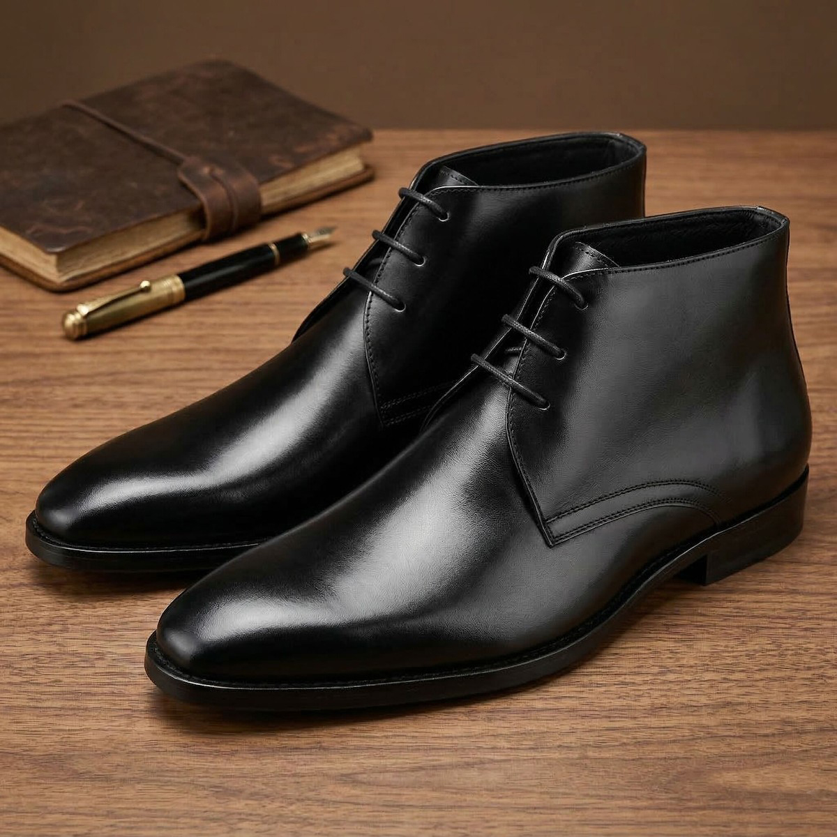 Men's Calf Leather Western Ank - Men'S Accessories Leather のレビューと価格