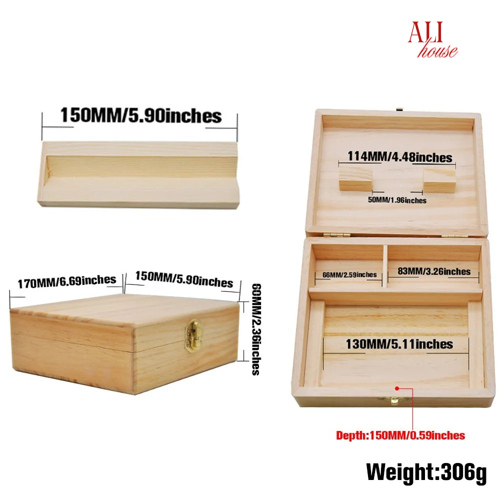 Wood Stash Box With Rolling Tr - Men'S Accessories Organizer Tray のレビューと価格