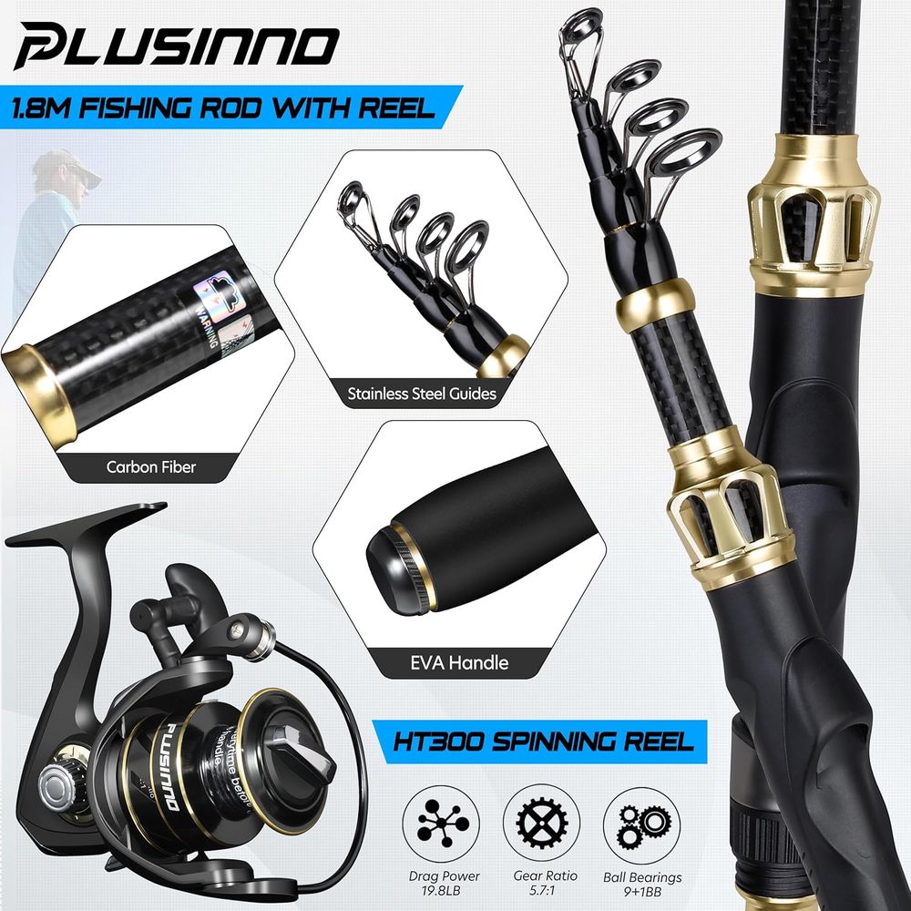 Fishing Gear Set: Rod, Combo,  - Men Accessories Combo Set のレビューと価格