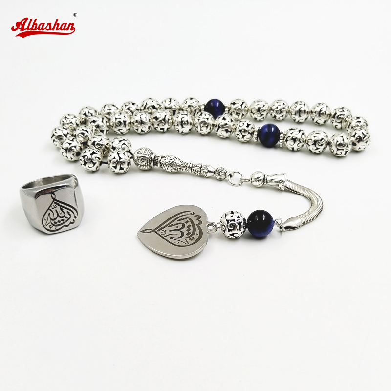 Tasbih set Metal beads blue ti - Men Accessories Hk のレビューと価格