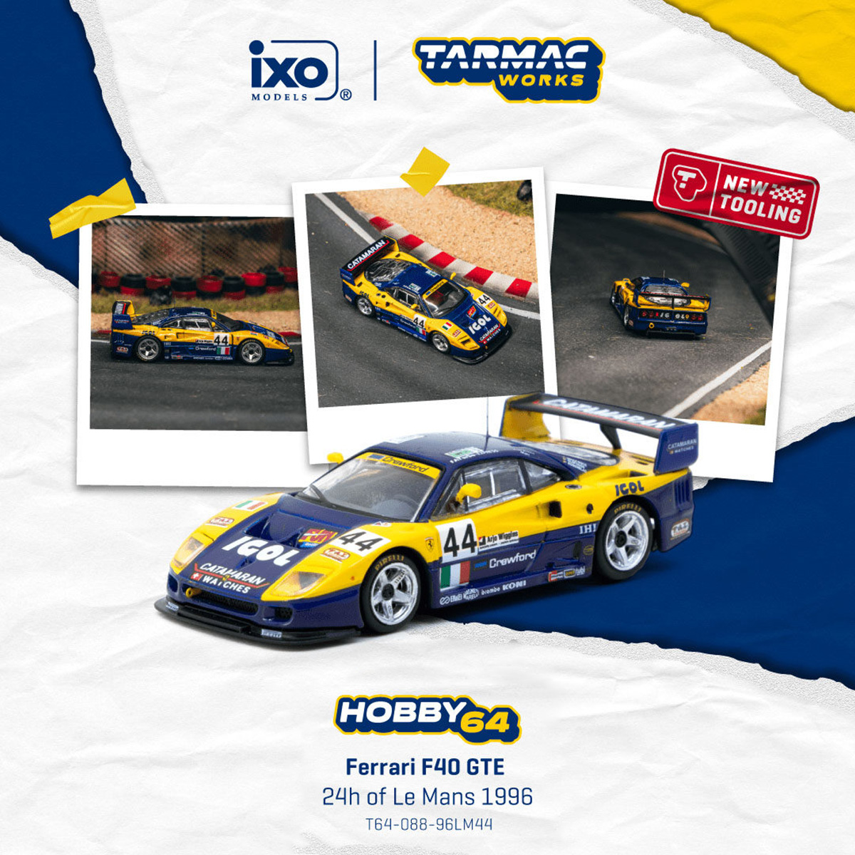 In Stock TW 1:64 Ferrari F40 G - Men Accessories Collection のレビューと価格