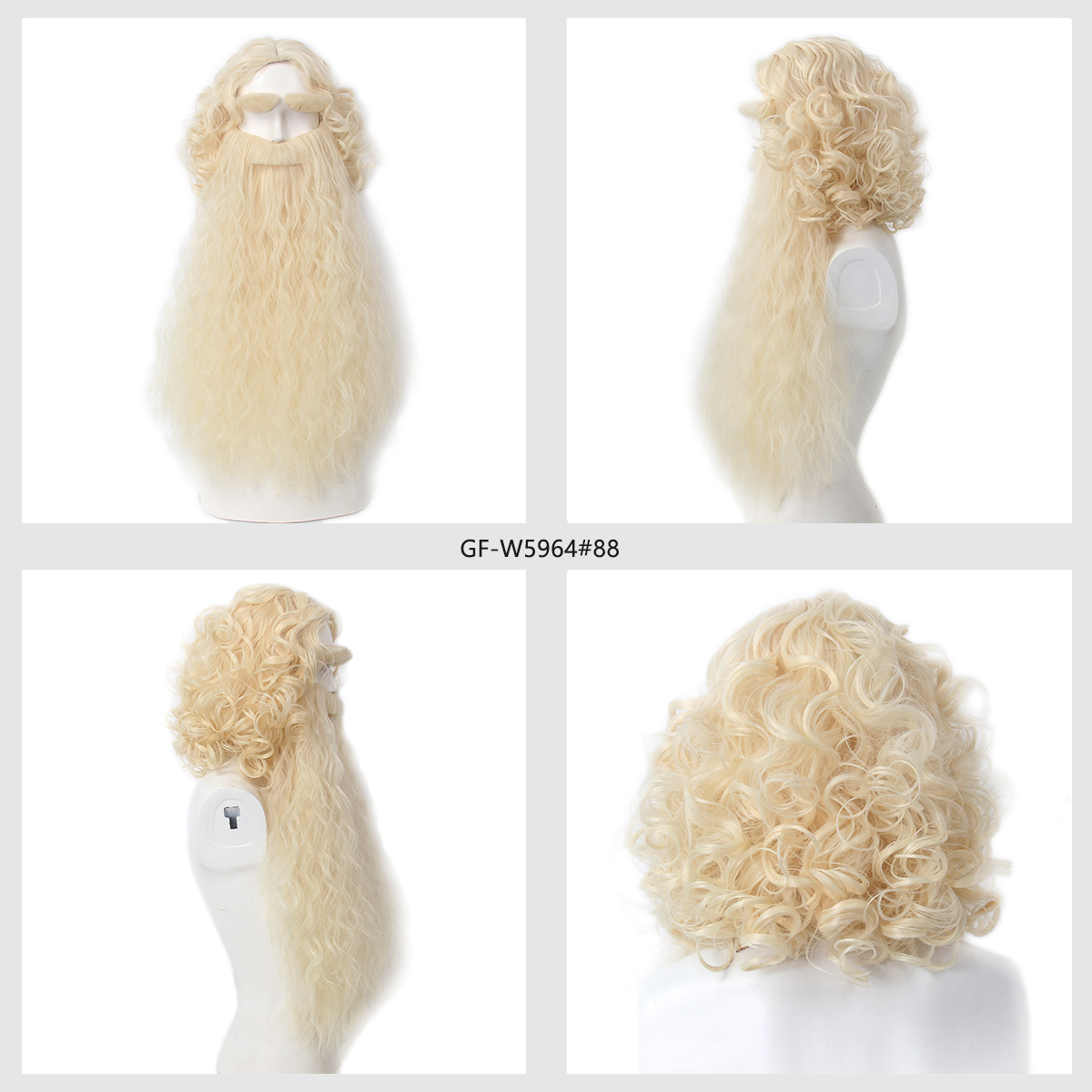 Christmas Santa Claus Hair Wig - Mens Accessories Style のレビューと価格