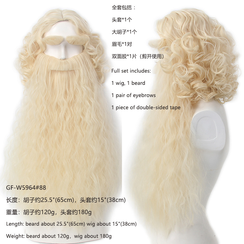 Christmas Santa Claus Hair Wig - Mens Accessories Style のレビューと価格