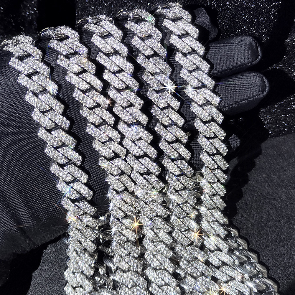 14mm Iced Out  Prong Cuban Lin - Men Accessories Pendant のレビューと価格