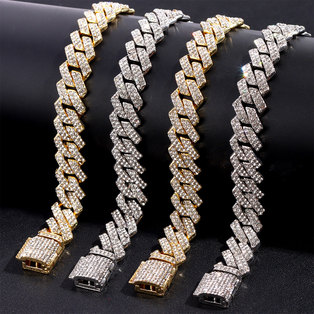 14mm Iced Out  Prong Cuban Lin - Men Accessories Pendant のレビューと価格