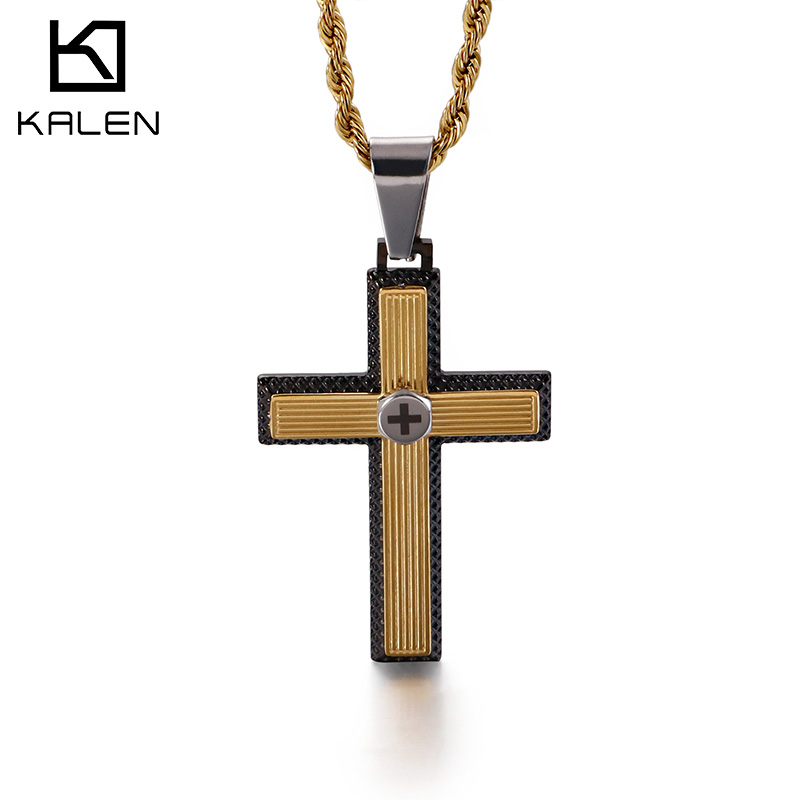 Kalen Hiphop Cross Pendant Nec - Men Accessories Singapore のレビューと価格