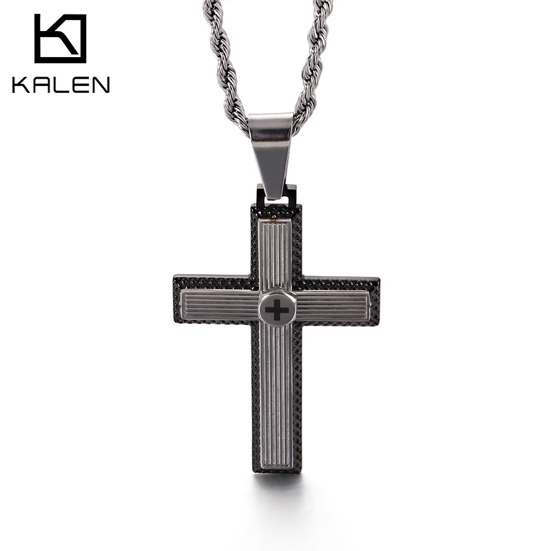 Kalen Hiphop Cross Pendant Nec - Men Accessories Singapore のレビューと価格