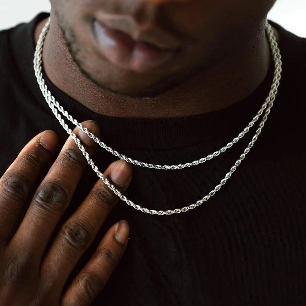 3mm Stainless Steel Men Neckla - Men Accessories Singapore のレビューと価格