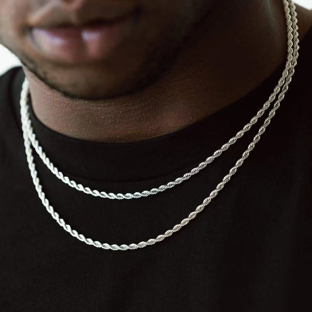 3mm Stainless Steel Men Neckla - Men Accessories Singapore のレビューと価格