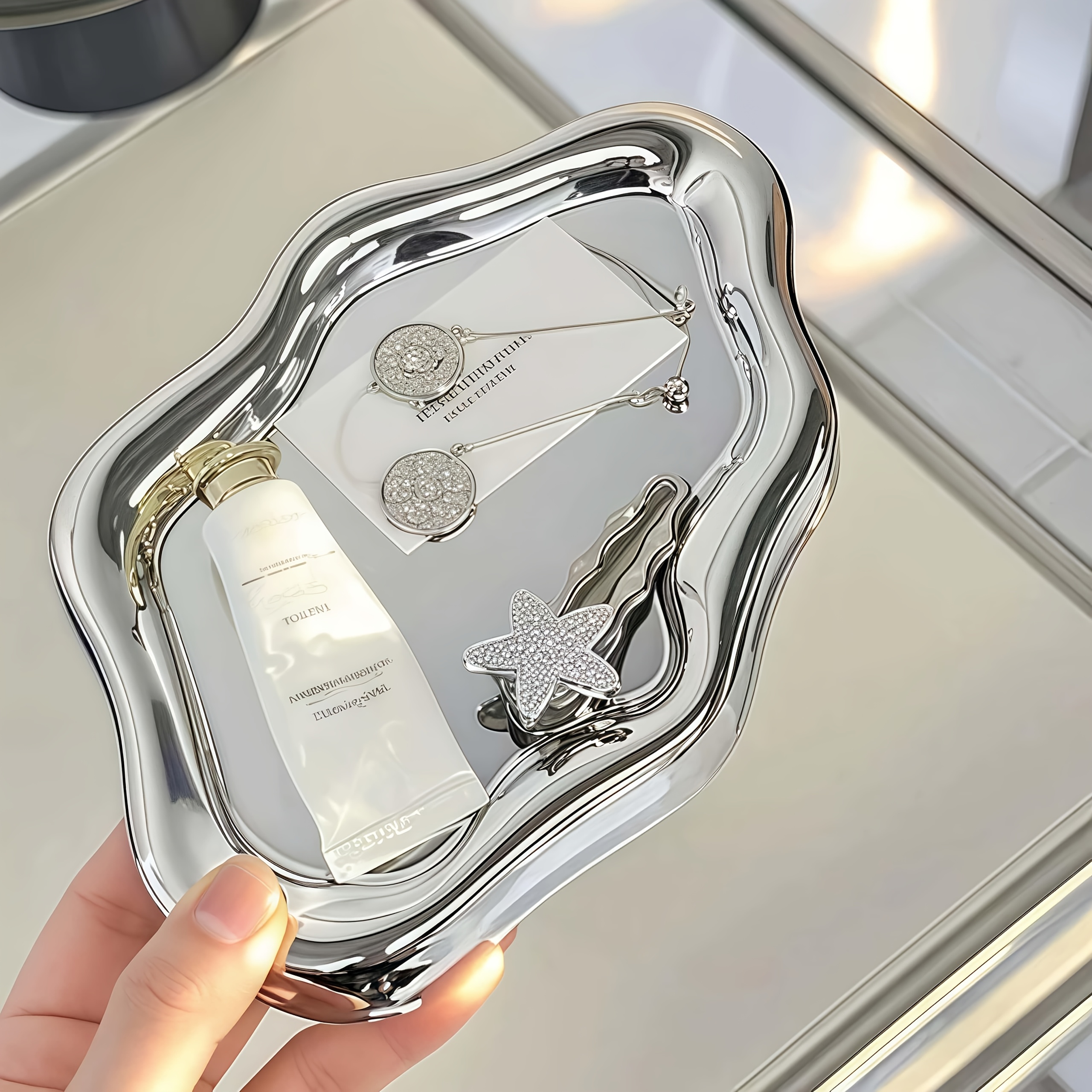 1 Large Jewelry Tray - Elegant - Men'S Accessories Organizer Tray のレビューと価格