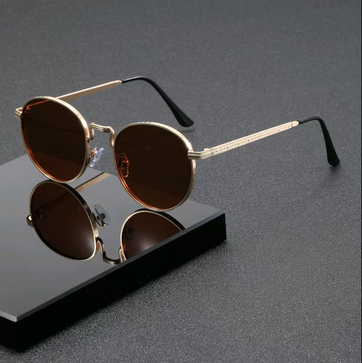 1PCS Retro Oval Narrow Frame S - Men'S Accessories Glasses のレビューと価格