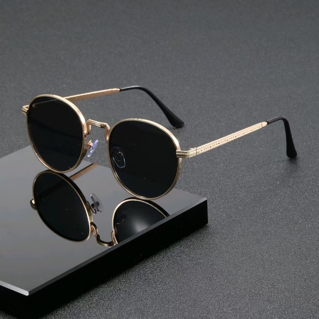 1PCS Retro Oval Narrow Frame S - Men'S Accessories Glasses のレビューと価格