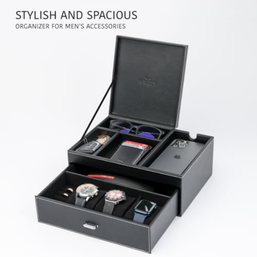 Mens Jewelry Box Organizer and - Men'S Accessories Organizer Tray のレビューと価格