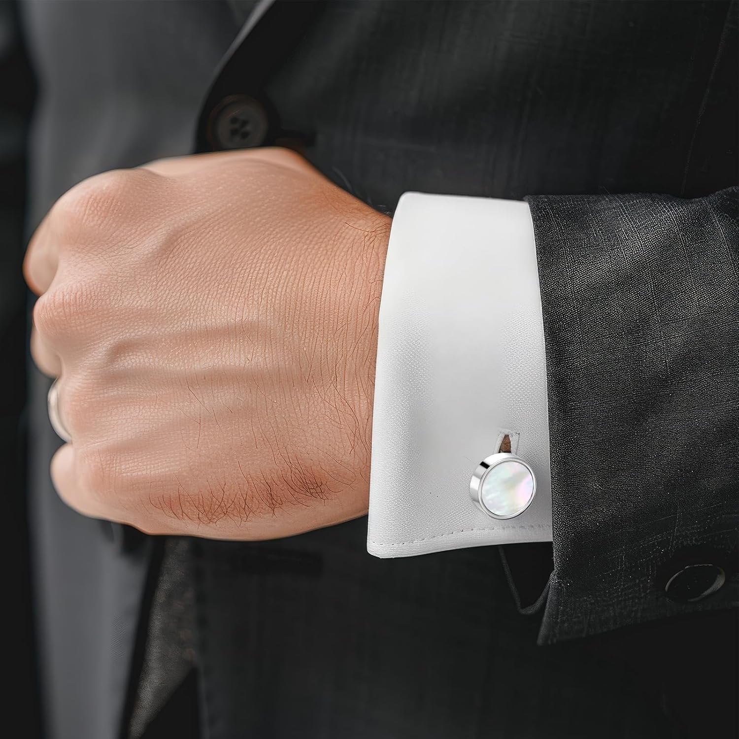 Classic Black Cufflinks for Me - Men Accessories Wedding のレビューと価格