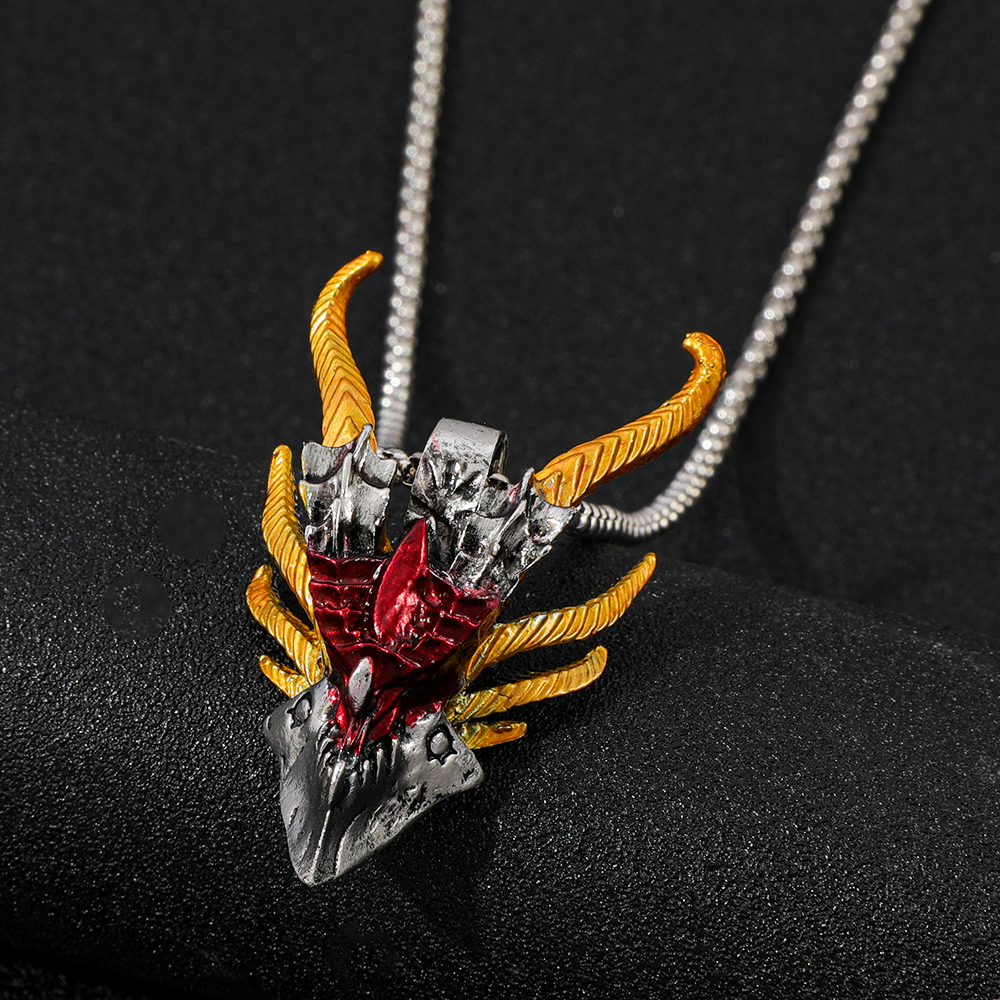 Retro Hip-Hop Evil Dragon Head - Men Accessories Pendant のレビューと価格