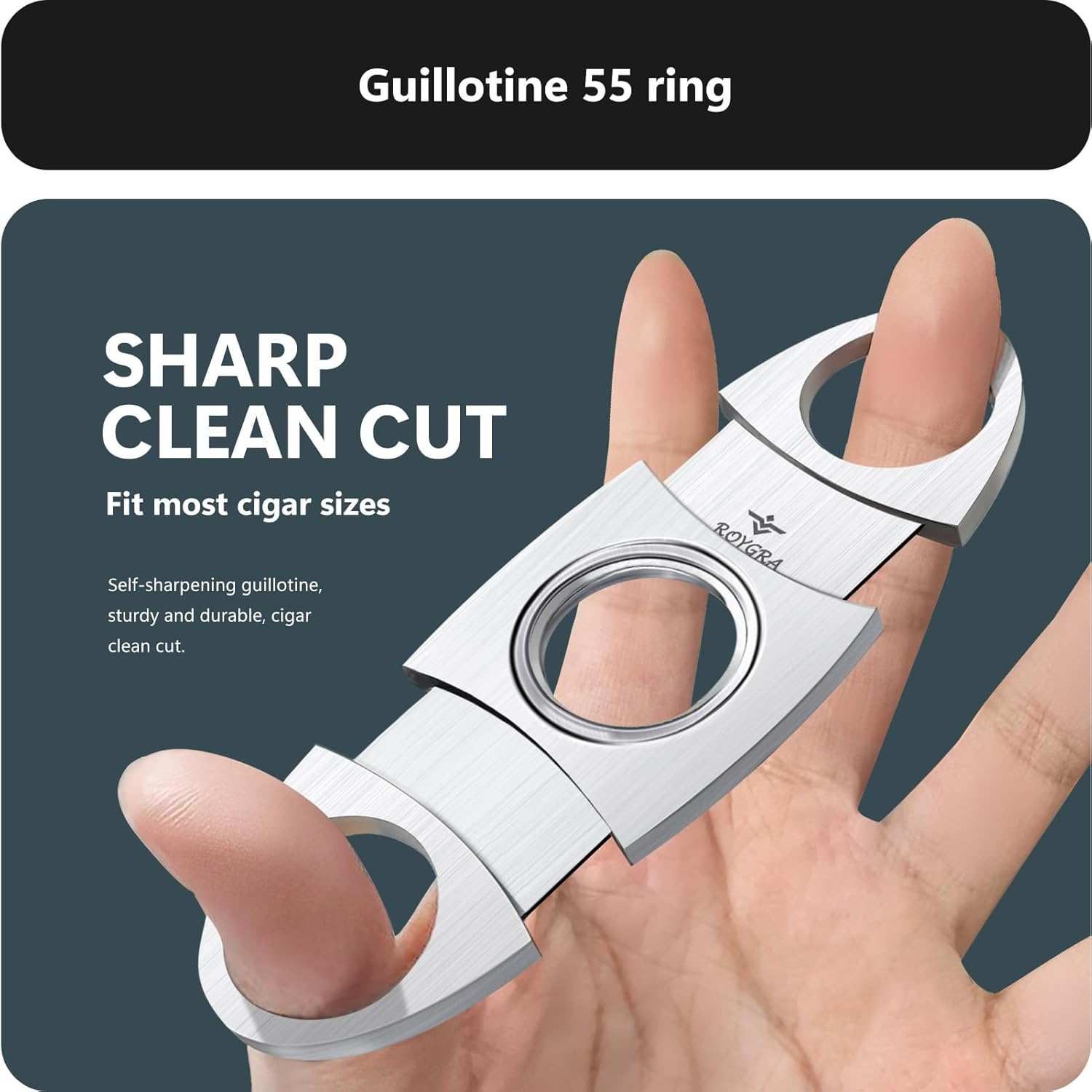 Cigar Cutter Set 3 Pack, Stain - Men Accessories Usa のレビューと価格