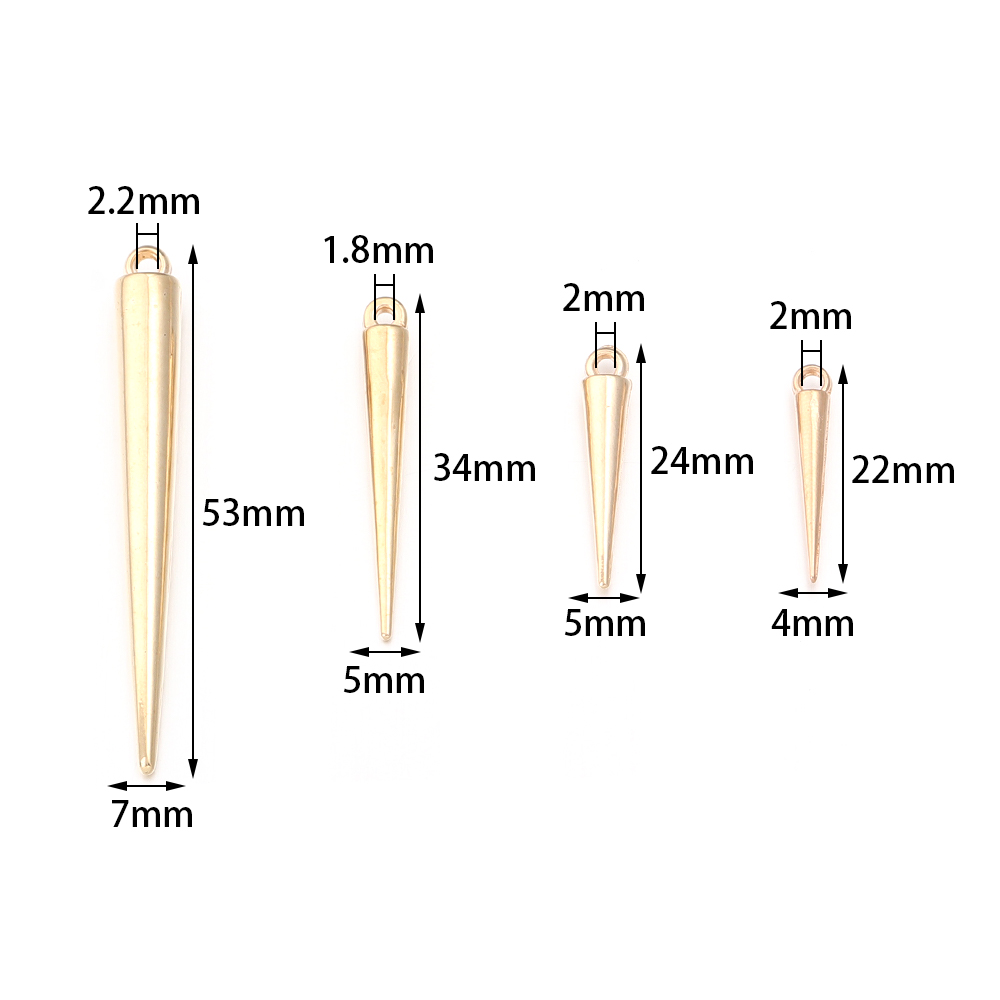 50-200pcs/lot CCB Plastic Cone - Men Accessories Pendant のレビューと価格