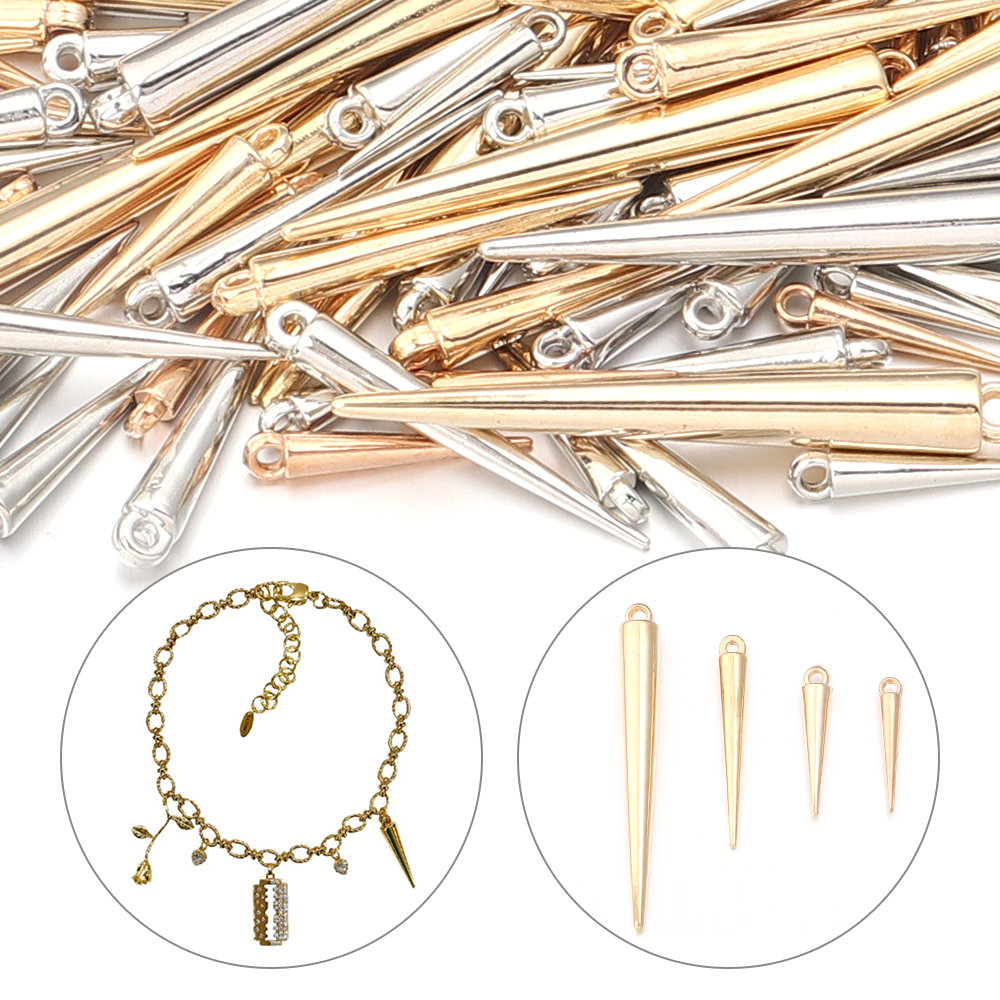 50-200pcs/lot CCB Plastic Cone - Men Accessories Pendant のレビューと価格