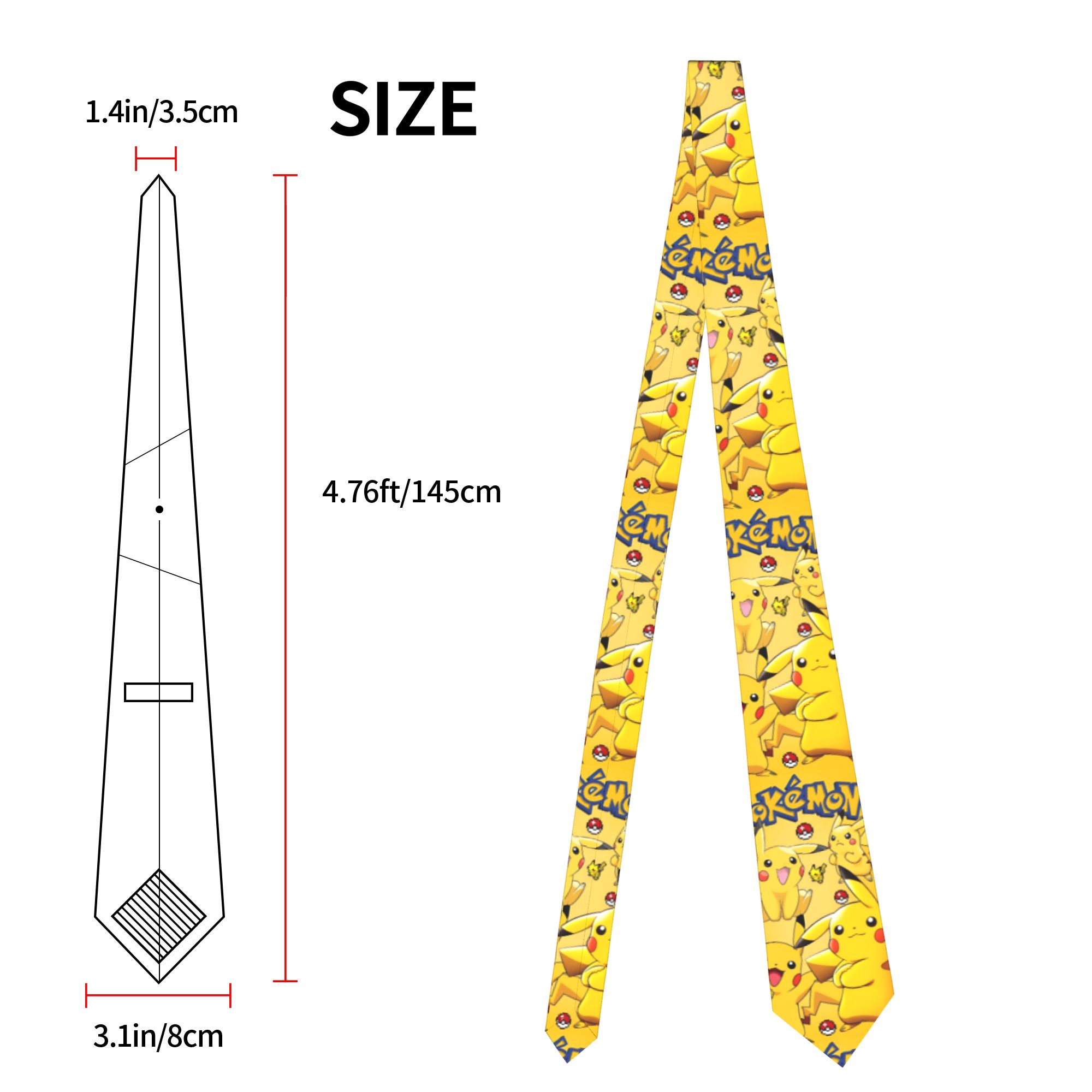 Pokemoned Cartoon Necktie Men  - Men Accessories Wedding のレビューと価格