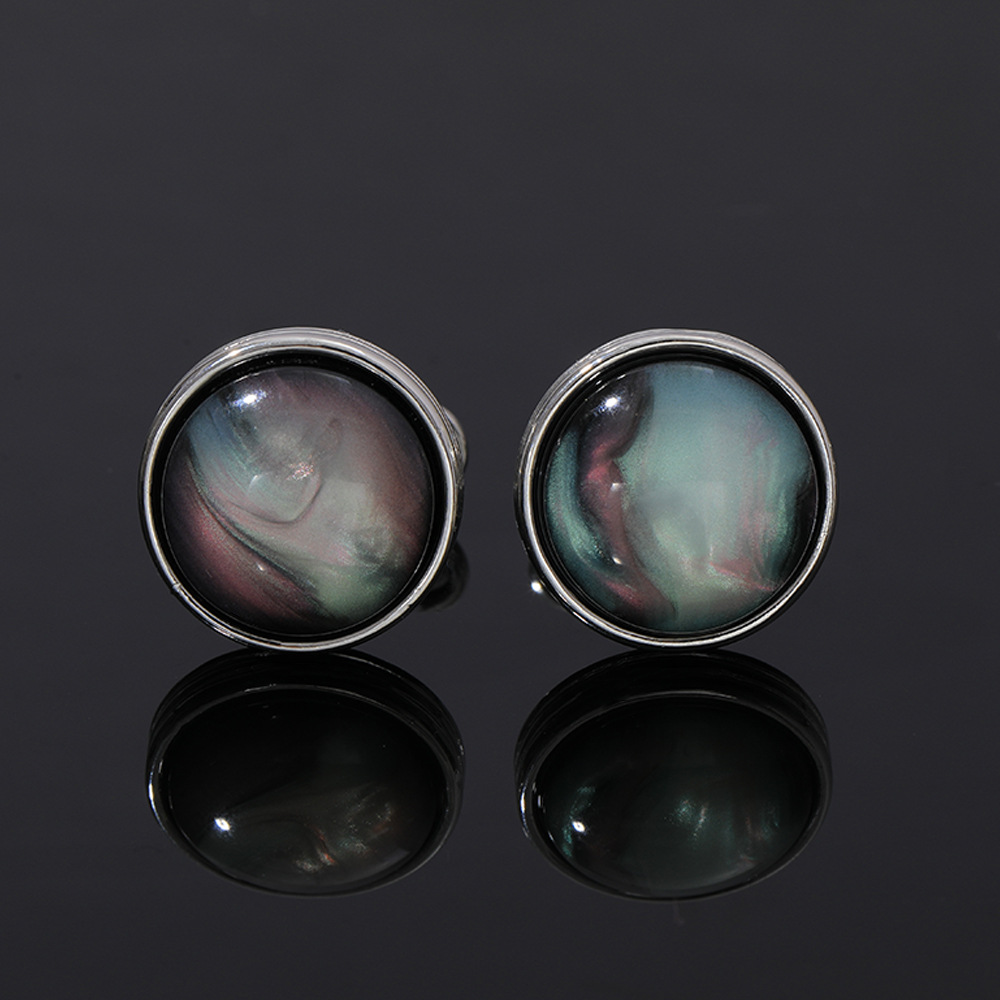 Round Crystal Cufflinks for Me - Mens Accessories Style のレビューと価格