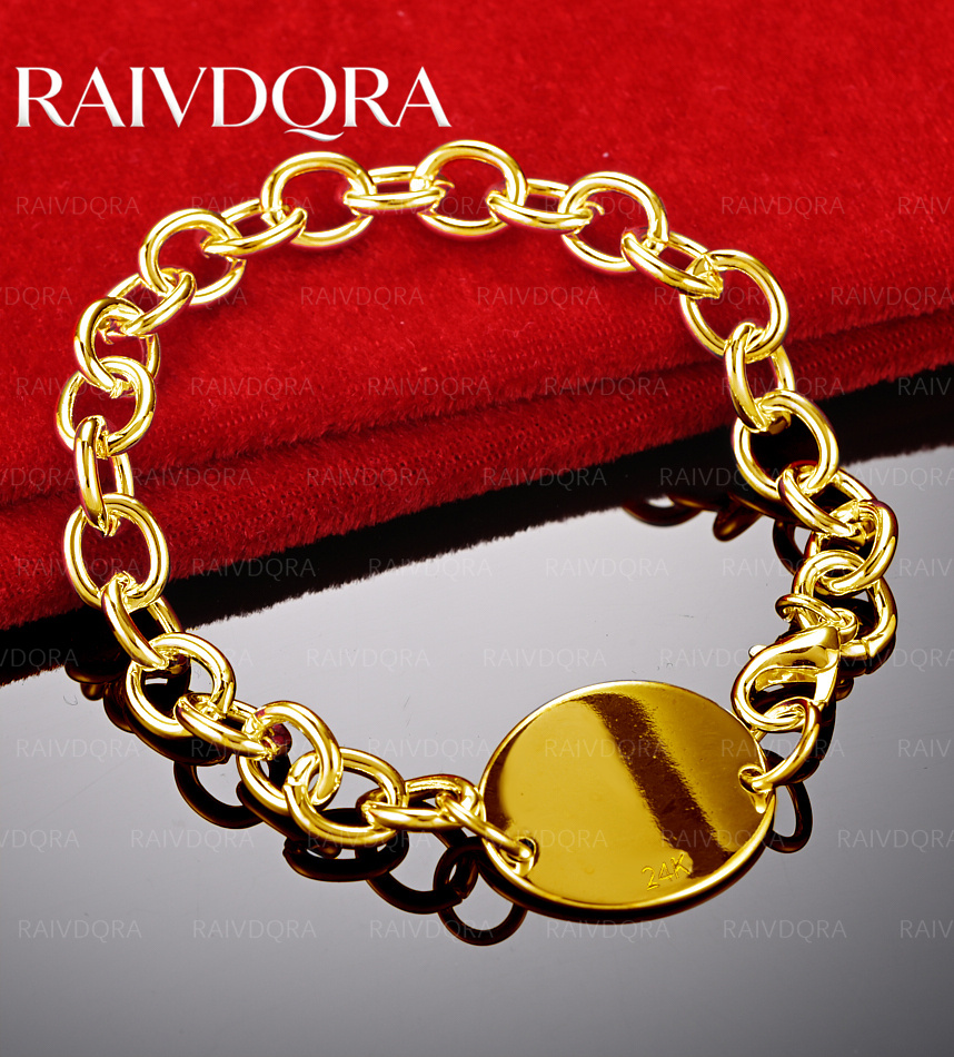 18K Gold Plated Disc Chain Bra - Men Accessories Chain And Bracelet のレビューと価格