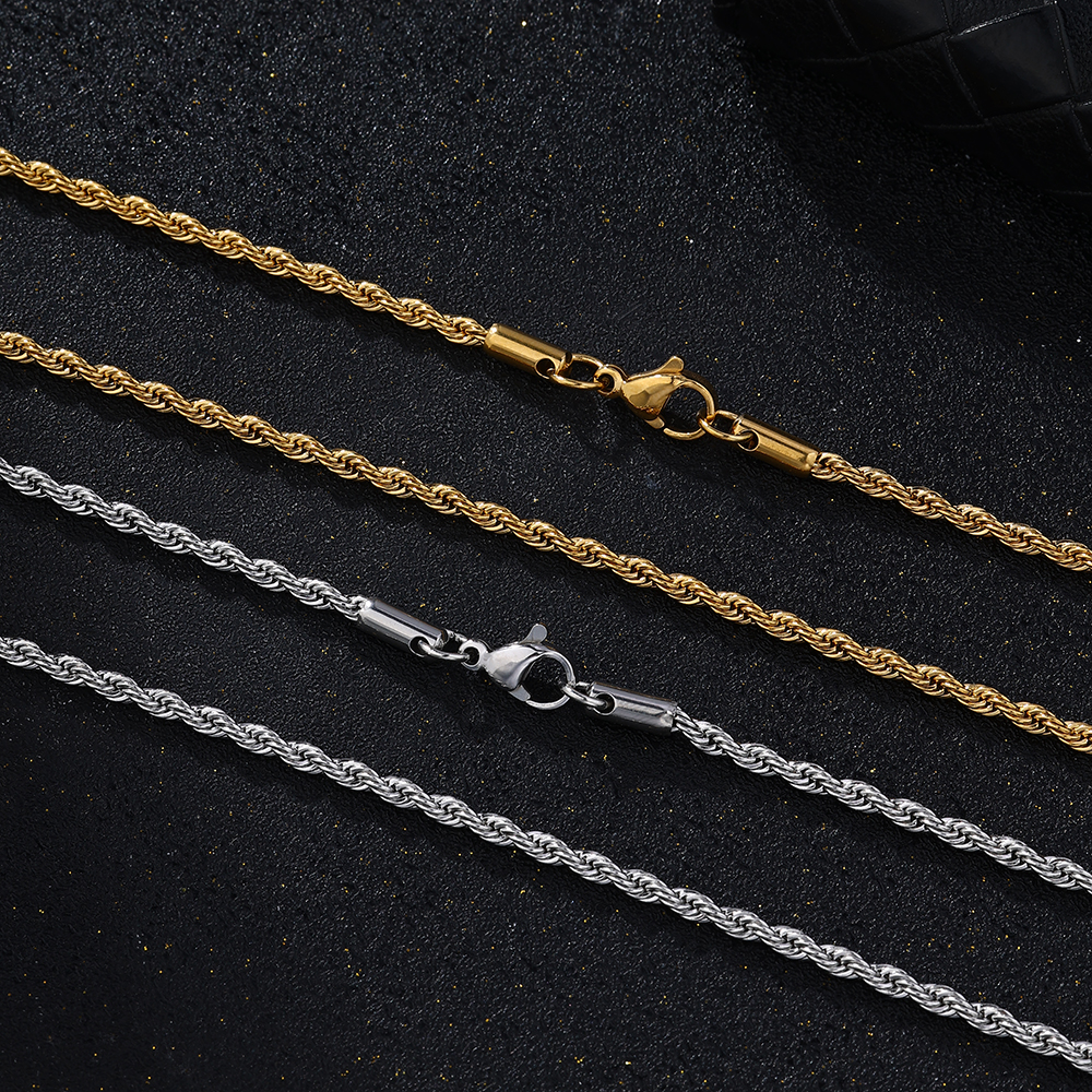 Atoztide Twisted Rope Chain Ne - Men Accessories Singapore のレビューと価格