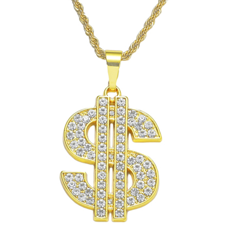 Dollar Sign Necklace 80s 90s C - Men Accessories Singapore のレビューと価格