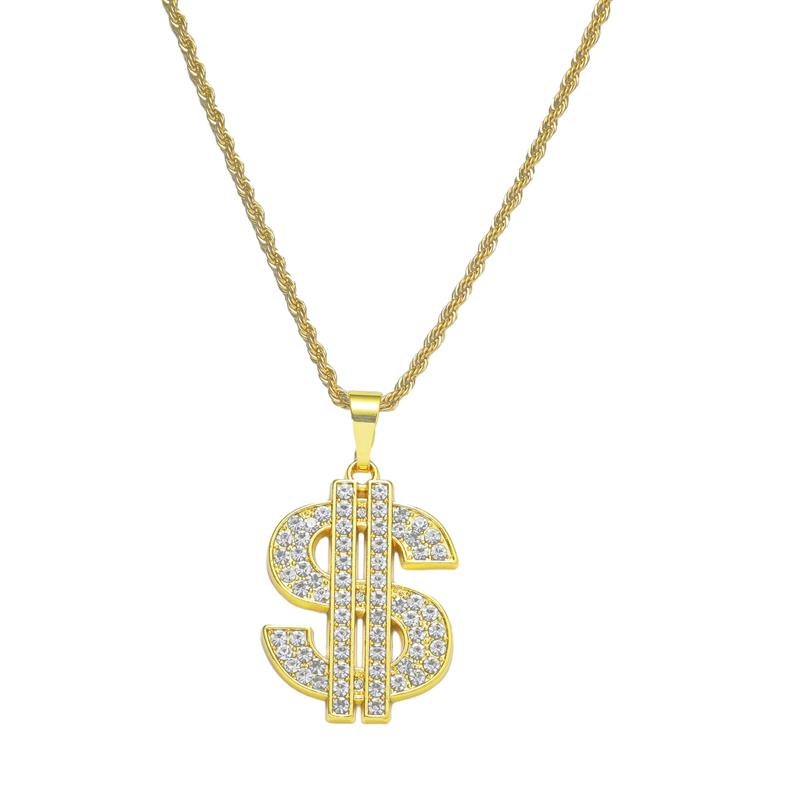 Dollar Sign Necklace 80s 90s C - Men Accessories Singapore のレビューと価格