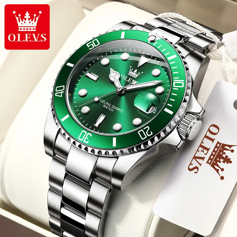 OLEVS Original Quartz Watch fo - Men'S Accessories Luxury Brands のレビューと価格