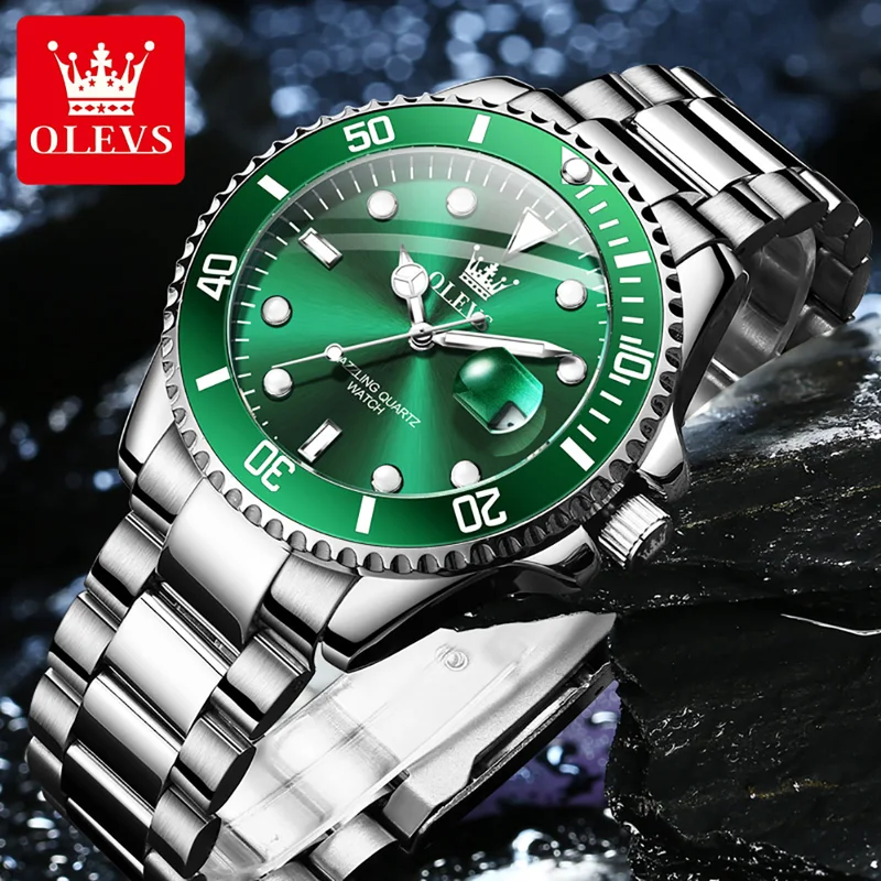 OLEVS Original Quartz Watch fo - Men'S Accessories Luxury Brands のレビューと価格