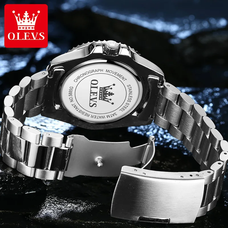 OLEVS Original Quartz Watch fo - Men'S Accessories Luxury Brands のレビューと価格