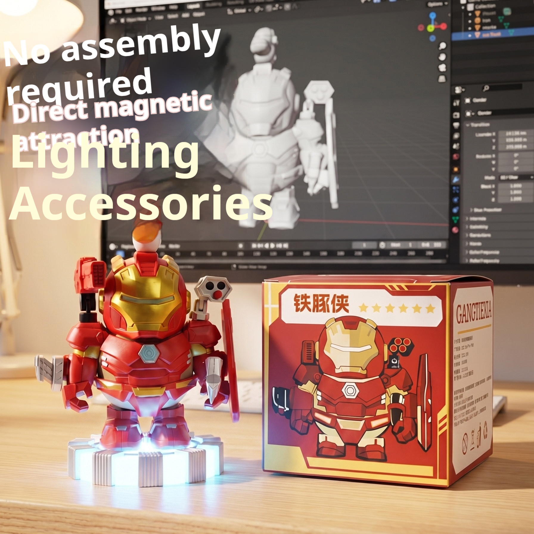 Magnetic Mecha Capybara Iron M - Men Accessories Collection のレビューと価格