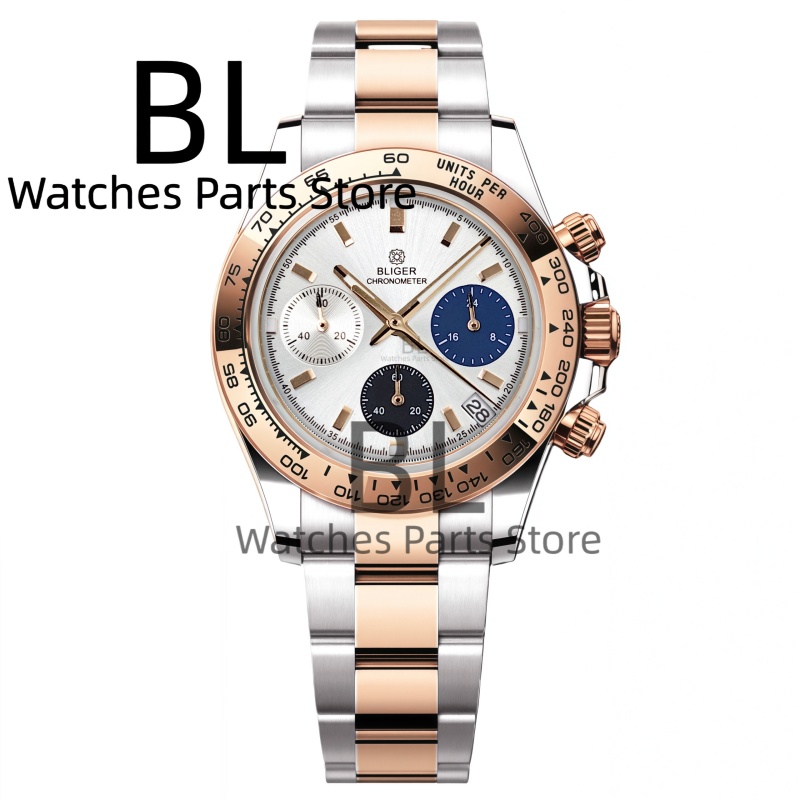 BLIGER Two Tone Silver Rose Me - Men'S Accessories Luxury Brands のレビューと価格