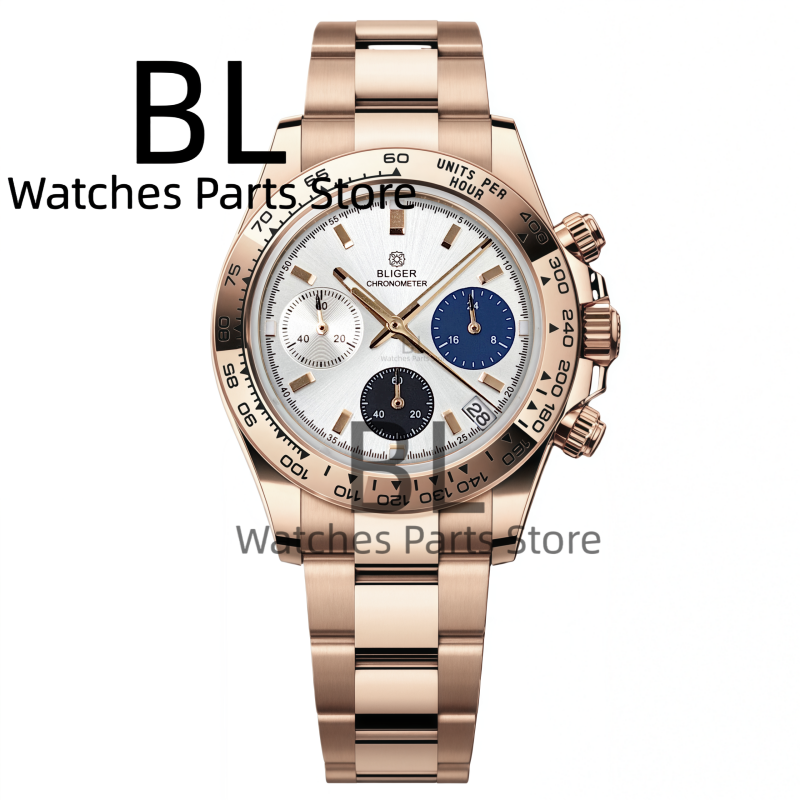 BLIGER Two Tone Silver Rose Me - Men'S Accessories Luxury Brands のレビューと価格