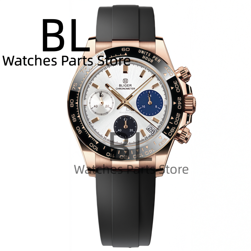 BLIGER Two Tone Silver Rose Me - Men'S Accessories Luxury Brands のレビューと価格