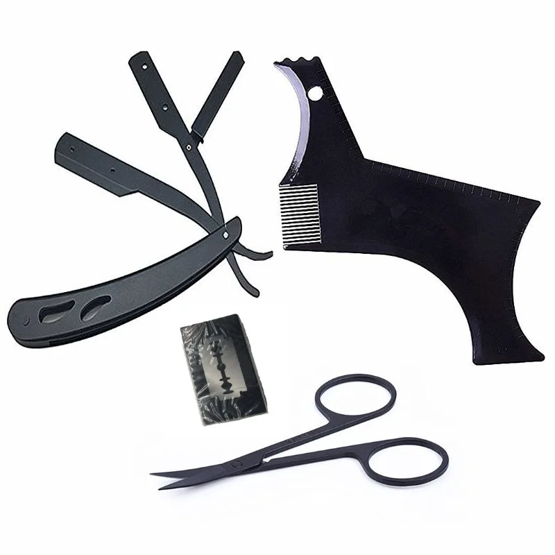 Beard Template Shaping Tool Se - Men Accessories Combo Set のレビューと価格