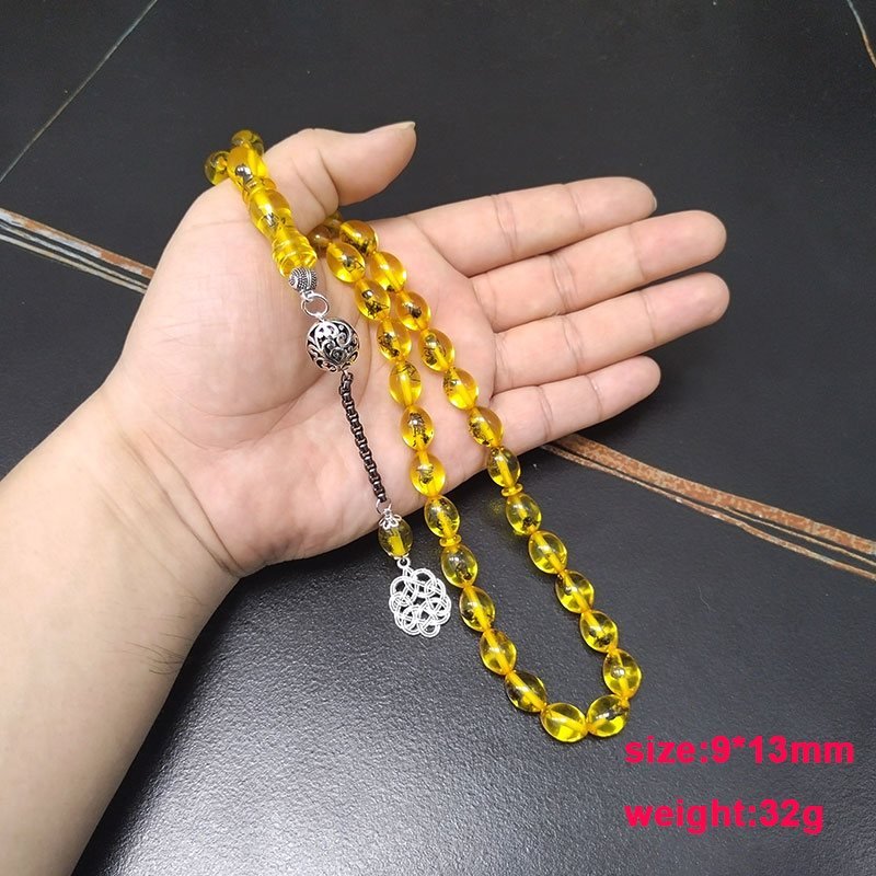 Tasbih men Yellow resin Real i - Men Accessories Hk のレビューと価格