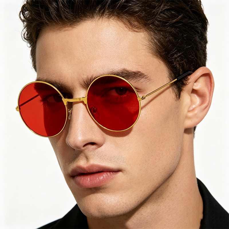 Classic Vintage Round Frame Su - Men'S Accessories Glasses のレビューと価格