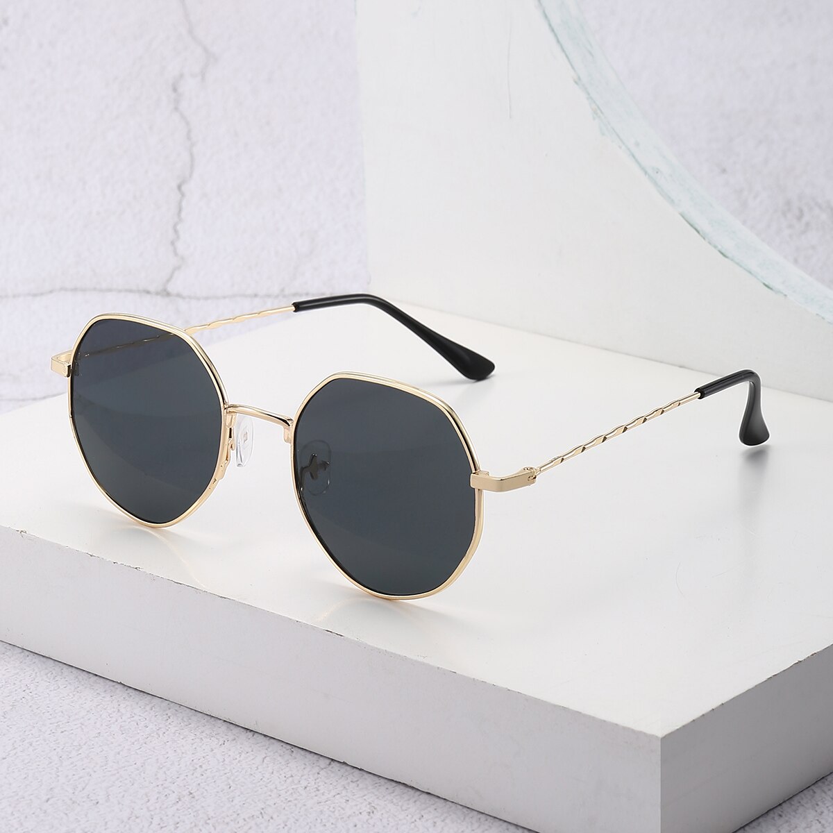 Polygon Metal Sunglasses Vinta - Men'S Accessories Glasses のレビューと価格