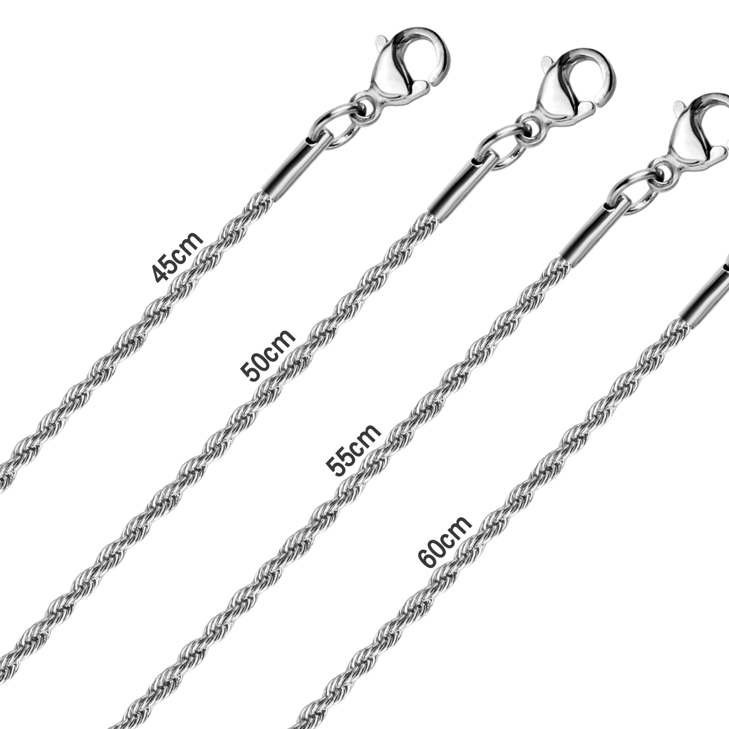 LUXUSTEEL 1pcs 2mm 3mm 4mm 5mm - Men Accessories Singapore のレビューと価格