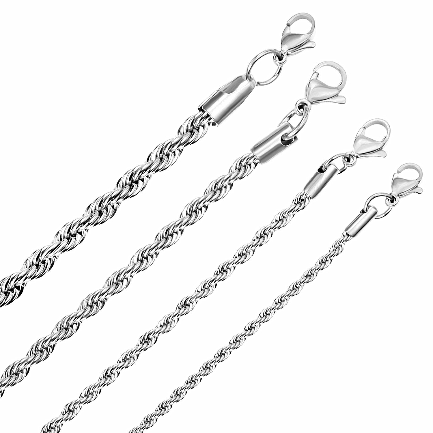LUXUSTEEL 1pcs 2mm 3mm 4mm 5mm - Men Accessories Singapore のレビューと価格